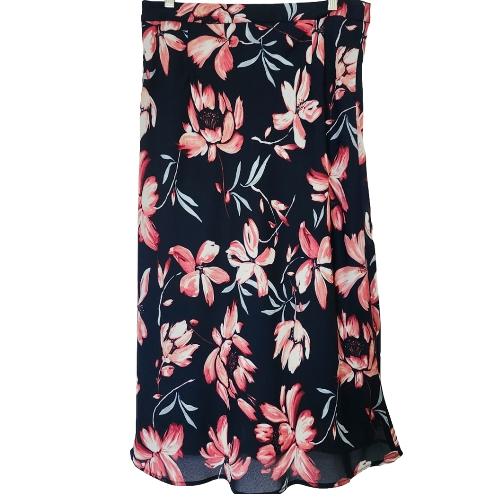 NEW Anthropologie Hutch Floral Midi Skirt Size 12 Romantic Feminine Flowy Chic - Picture 2 of 11
